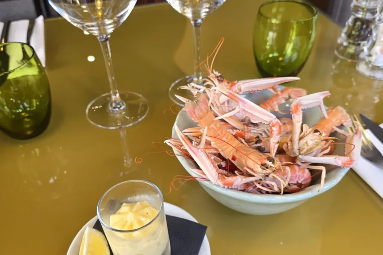 Langoustine bretonnes cuites (300 grs env) mayonnaise maison au restaurant Le Steinway à Quimper